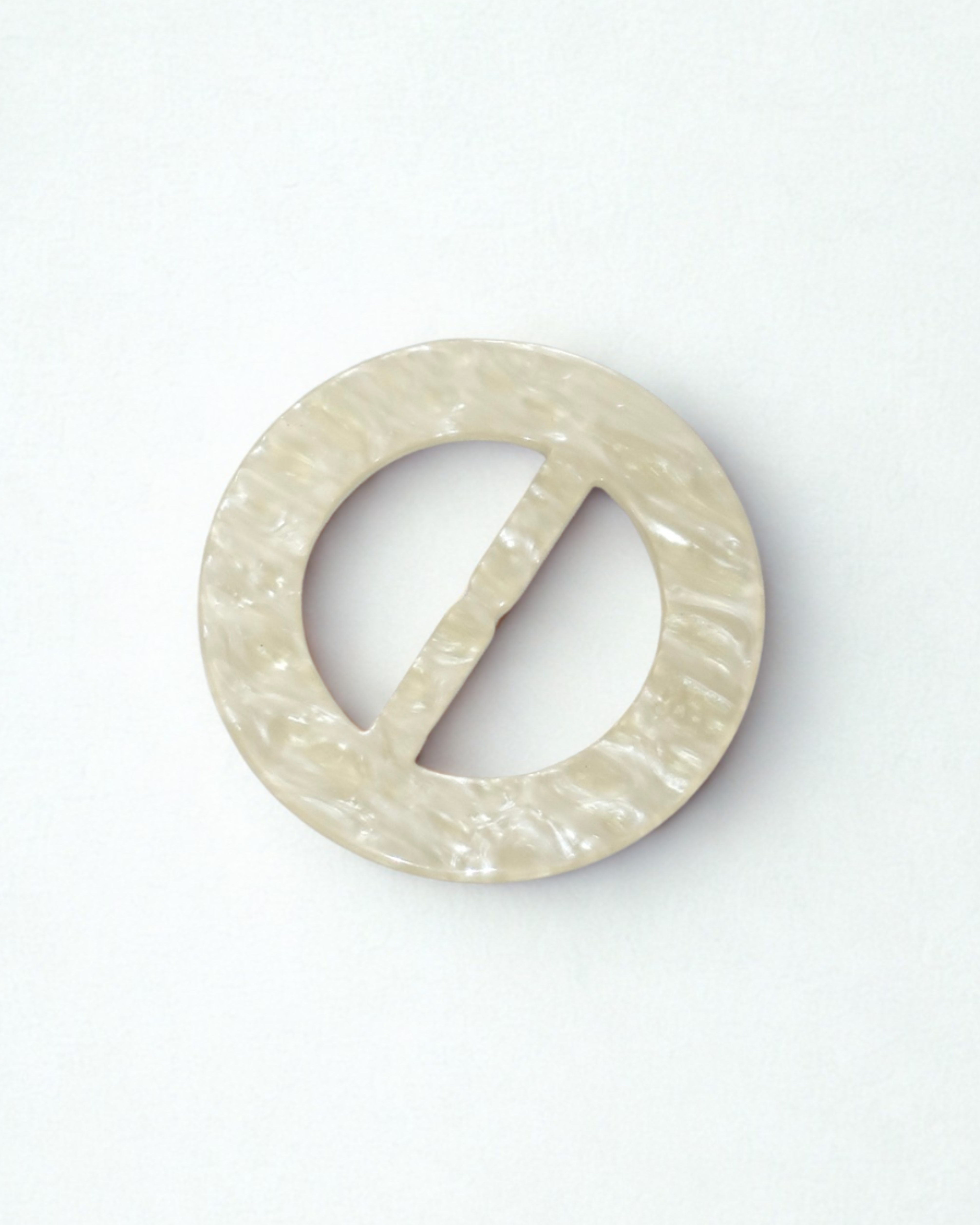 BOUCLE POUR PARÉO BLANC NACRÉ